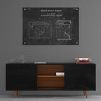 Epic Art 'Sound Amplifier Blueprint Patent Chalkboard,' Acrylic Glass Wall Art,36x24