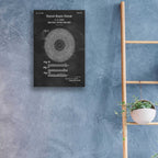 Epic Art 'Master Sound Record Blueprint Patent Chalkboard,' Acrylic Glass Wall Art,16x24
