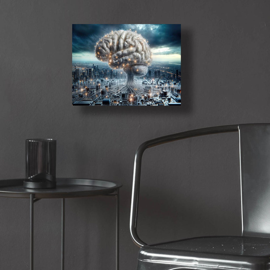 Artificial Brain 2 by Rey Klimt - 16x12 acrylic wall art in a room