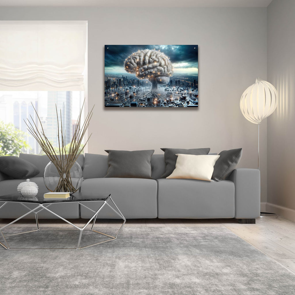 Artificial Brain 2 by Rey Klimt - 36x24 acrylic wall art in a room