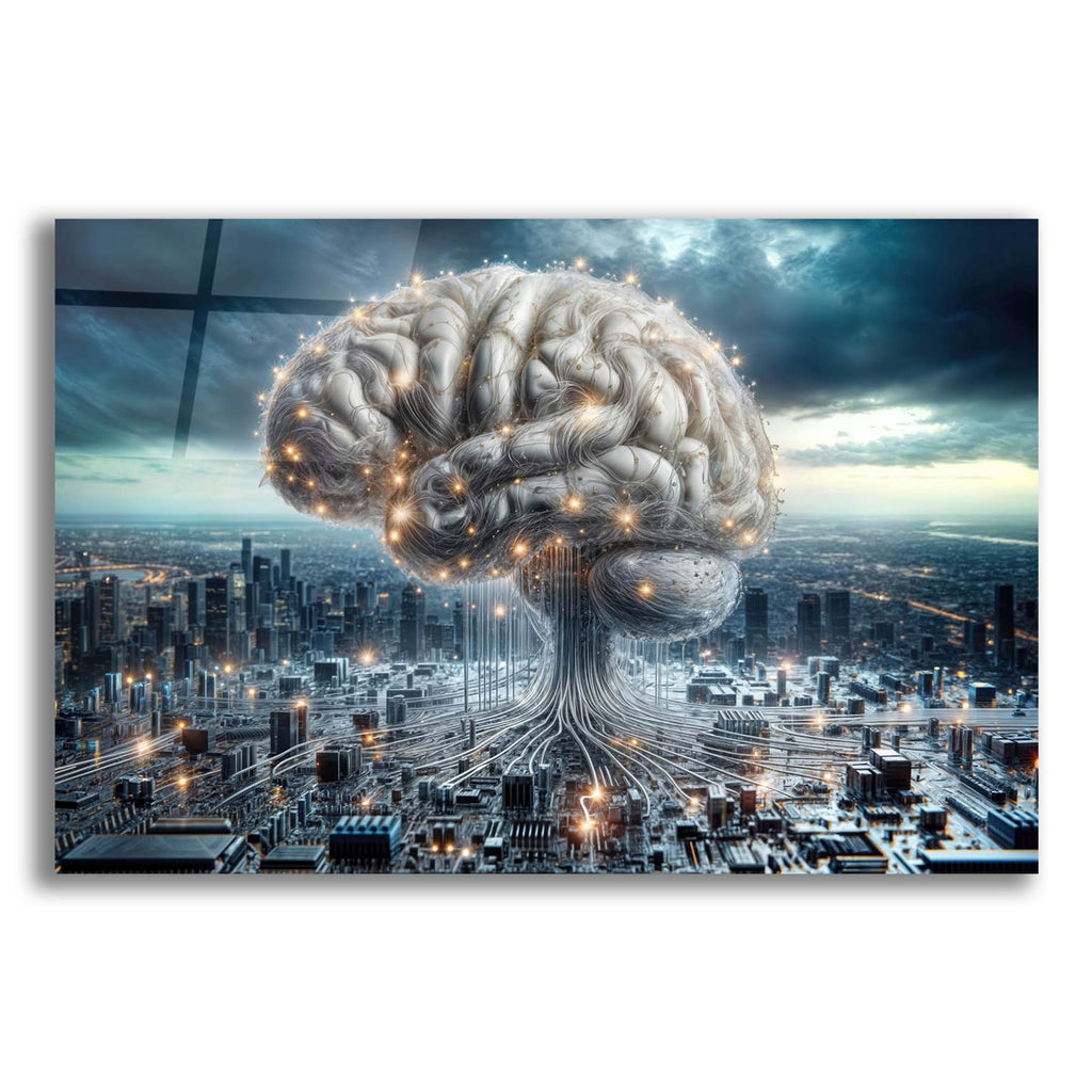 Artificial Brain 2 by Rey Klimt acrylic glass wall art