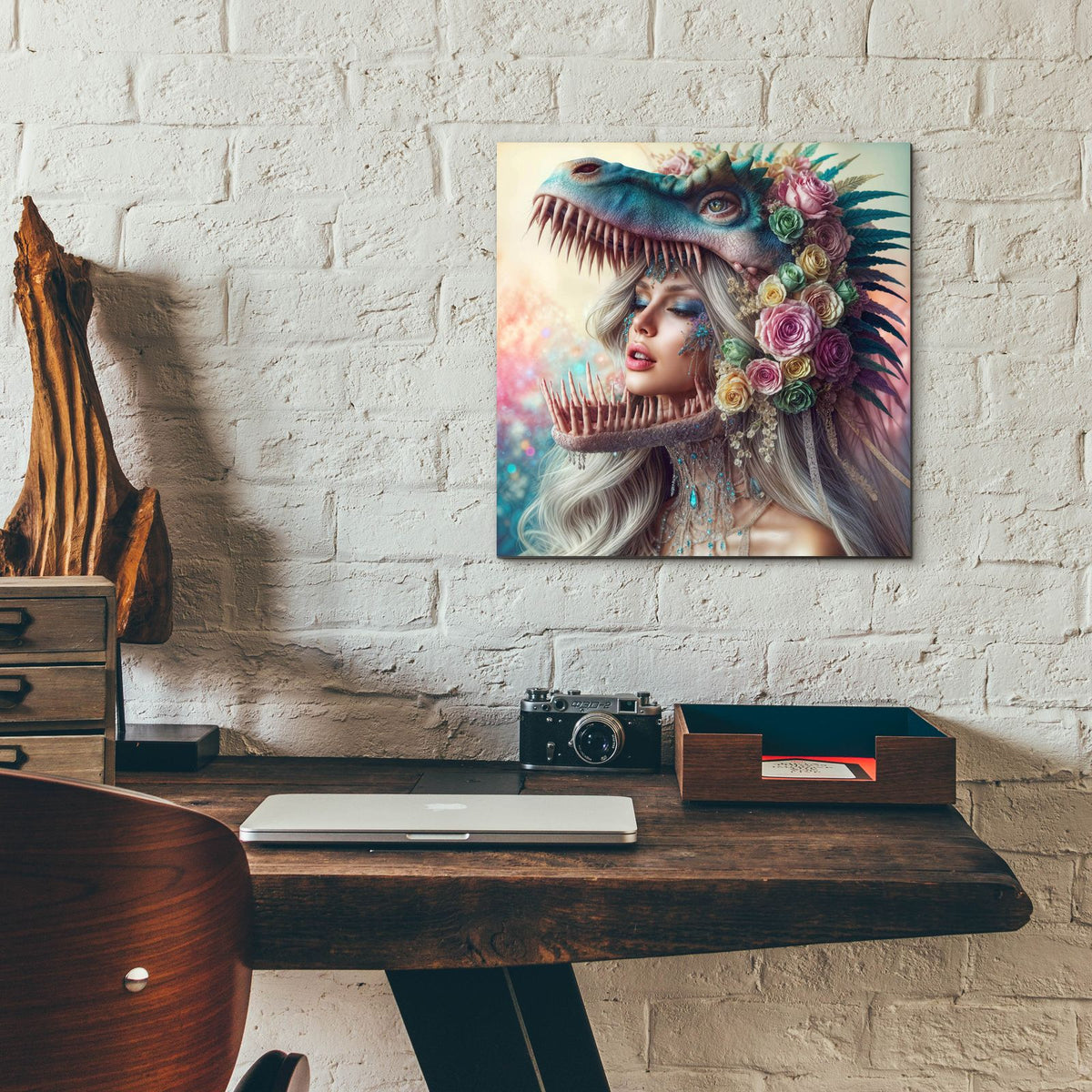 Beautiful On Inside 1 by Rey Klimt - 12x12 acrylic wall art in a room
