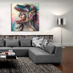 Beautiful On Inside 1 by Rey Klimt - 36x36 acrylic wall art in a room