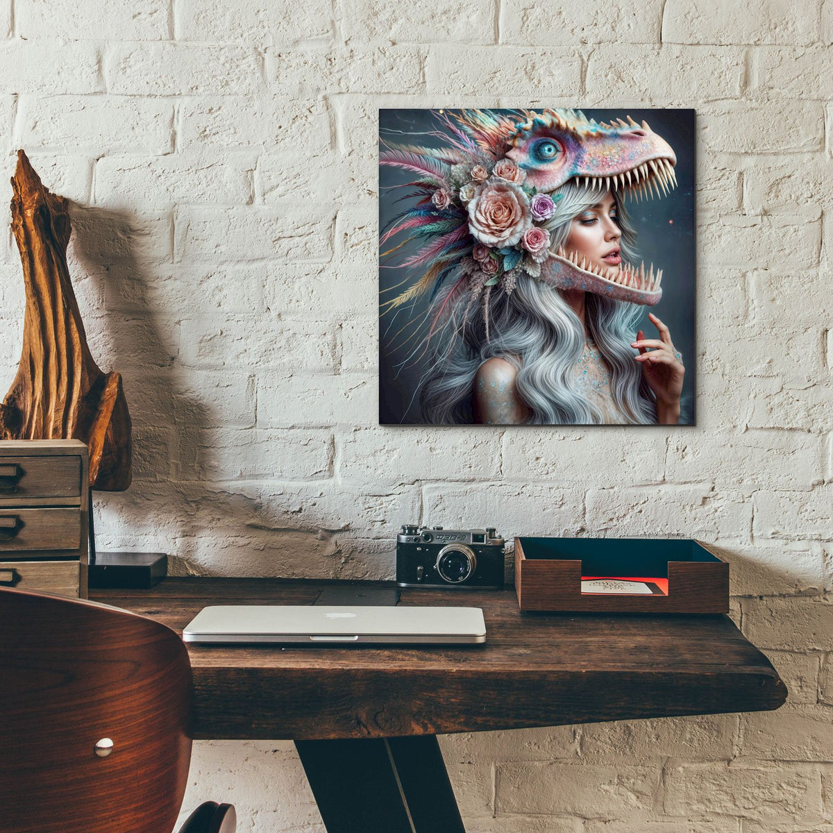 Beautiful On Inside 2 by Rey Klimt - 12x12 acrylic wall art in a room