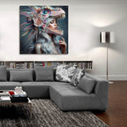 Beautiful On Inside 2 by Rey Klimt - 36x36 acrylic wall art in a room