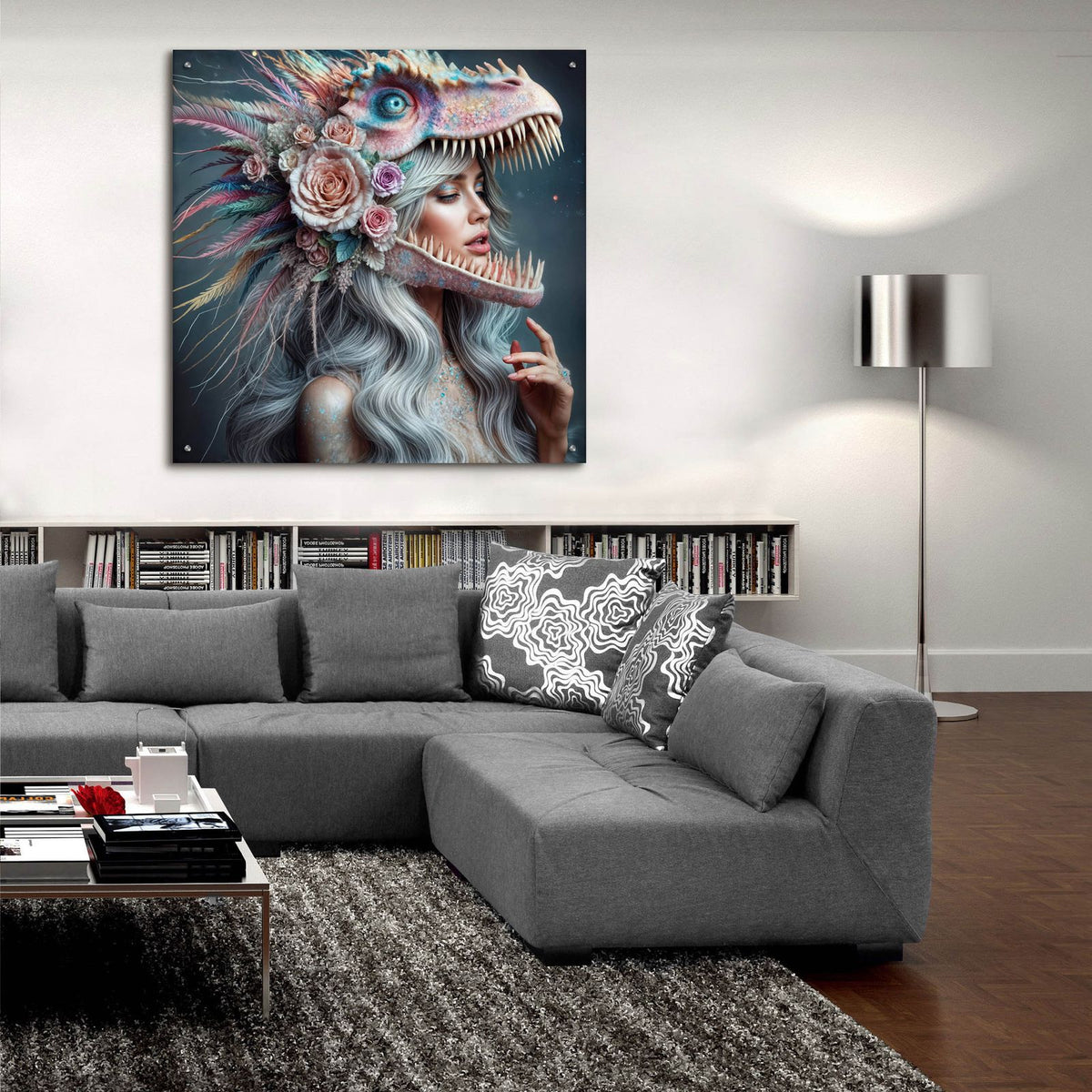 Beautiful On Inside 2 by Rey Klimt - 36x36 acrylic wall art in a room