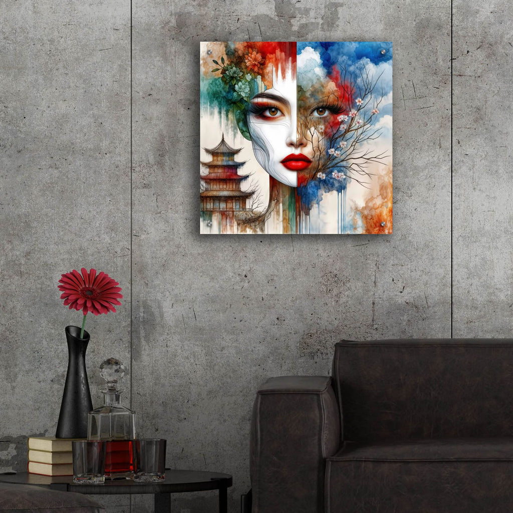 Blossom Divided by Rey Klimt - 24x24 acrylic wall art in a room