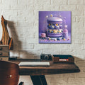 Blueberry Burger by Rey Klimt - 12x12 acrylic wall art in a room