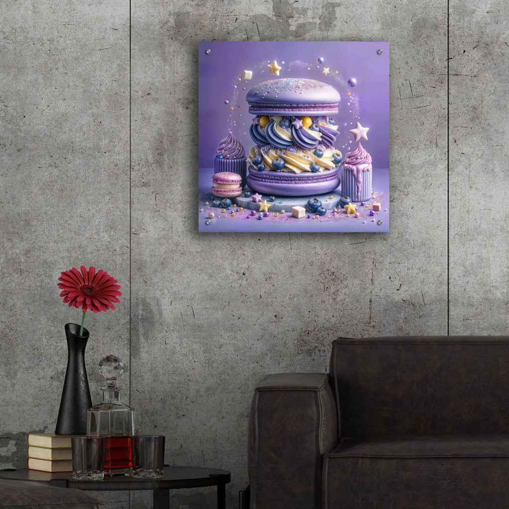 Blueberry Burger by Rey Klimt - 24x24 acrylic wall art in a room