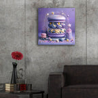 Blueberry Burger by Rey Klimt - 24x24 acrylic wall art in a room