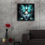 Butterfly Thoughts 2 by Rey Klimt - 24x24 acrylic wall art in a room