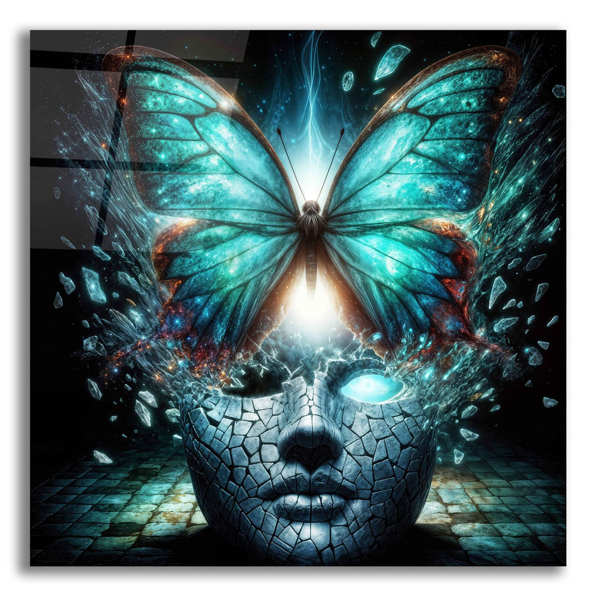 Butterfly Thoughts 2 by Rey Klimt acrylic glass wall art