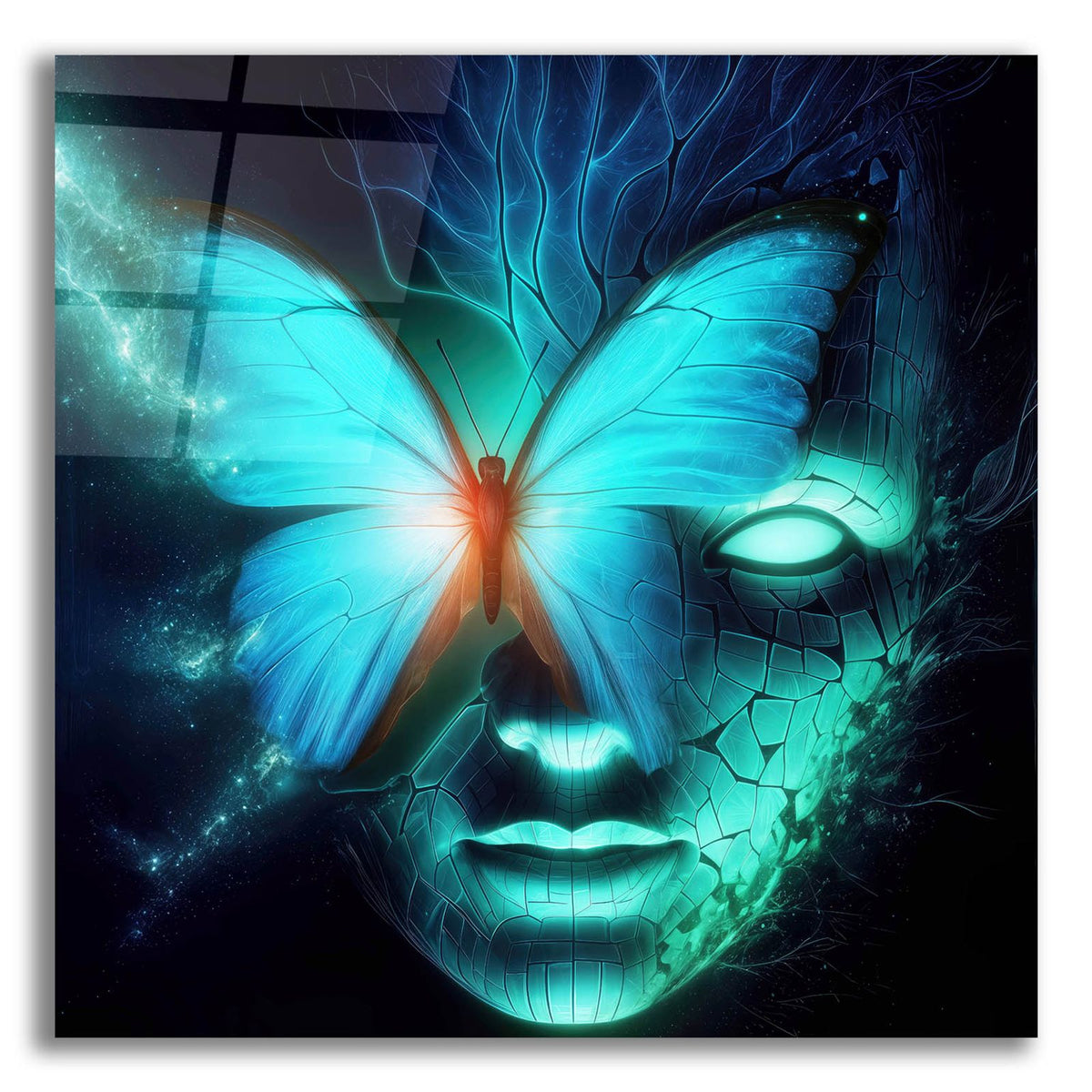Butterfly Thoughts by Rey Klimt acrylic glass wall art