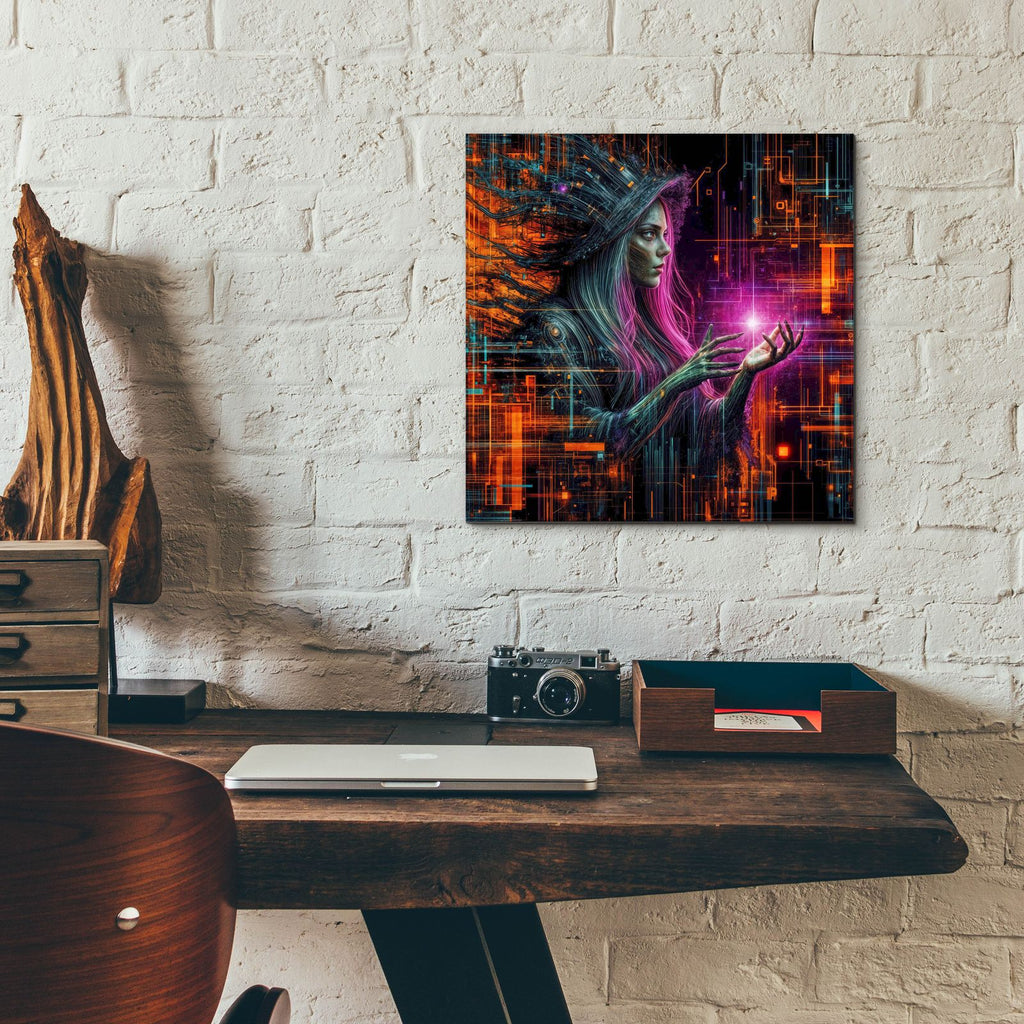 Casting A Spell by Rey Klimt - 12x12 acrylic wall art in a room