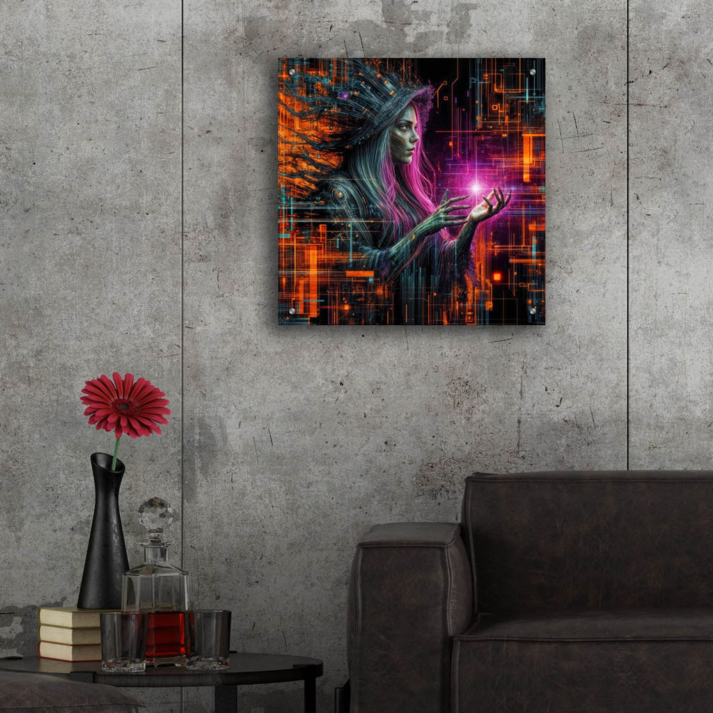 Casting A Spell by Rey Klimt - 24x24 acrylic wall art in a room