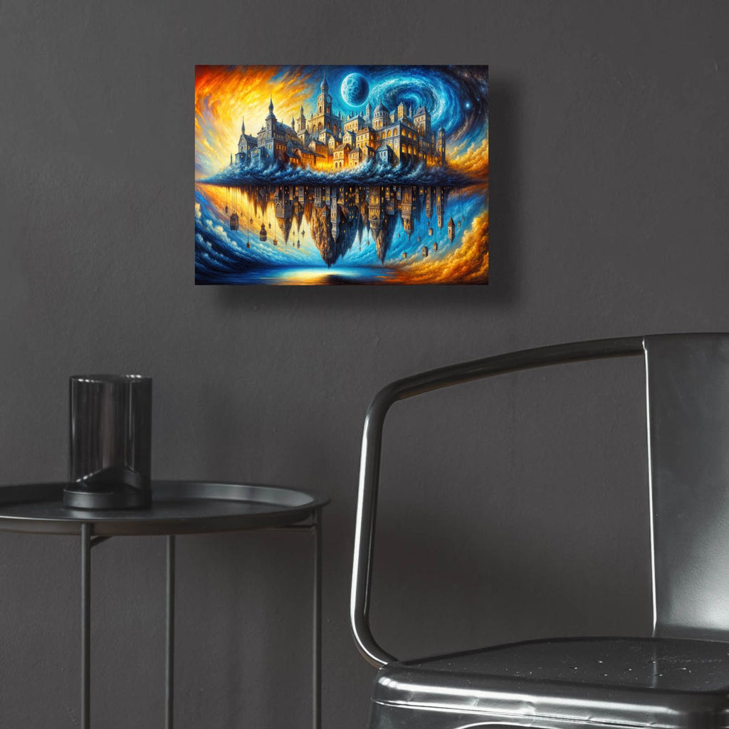 City Inversion by Rey Klimt - 16x12 acrylic wall art in a room
