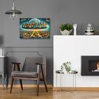 City Layers by Rey Klimt - 24x16 acrylic wall art in a room