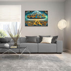 City Layers by Rey Klimt - 36x24 acrylic wall art in a room