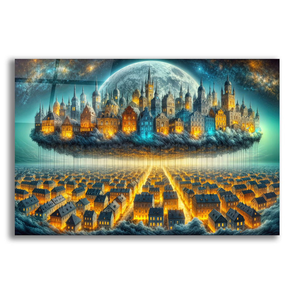 City Layers by Rey Klimt acrylic glass wall art