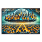 City Layers by Rey Klimt acrylic glass wall art