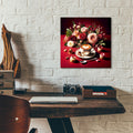 Coffee And Desert Red by Rey Klimt - 12x12 acrylic wall art in a room