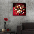 Coffee And Desert Red by Rey Klimt - 24x24 acrylic wall art in a room