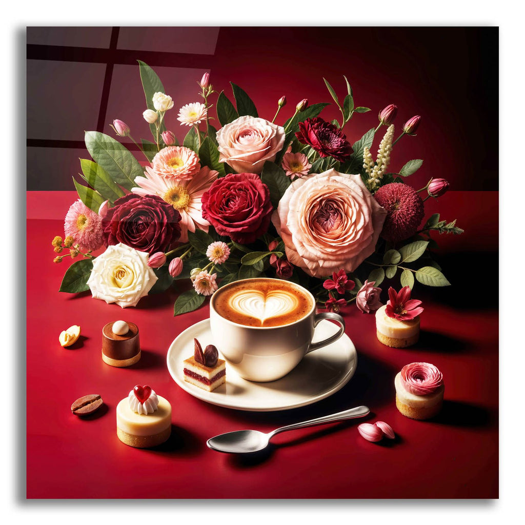 Coffee And Desert Red by Rey Klimt acrylic glass wall art