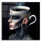 Coffee Brain by Rey Klimt acrylic glass wall art