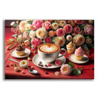 Coffee Red Still Life by Rey Klimt acrylic glass wall art