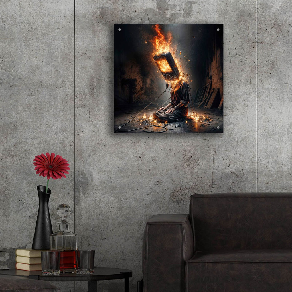 Connected by Rey Klimt - 24x24 acrylic wall art in a room
