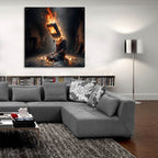 Connected by Rey Klimt - 36x36 acrylic wall art in a room