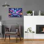 Cosmic Dj by Rey Klimt - 24x16 acrylic wall art in a room