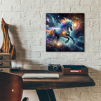 Cosmic Horse 1 by Rey Klimt - 12x12 acrylic wall art in a room
