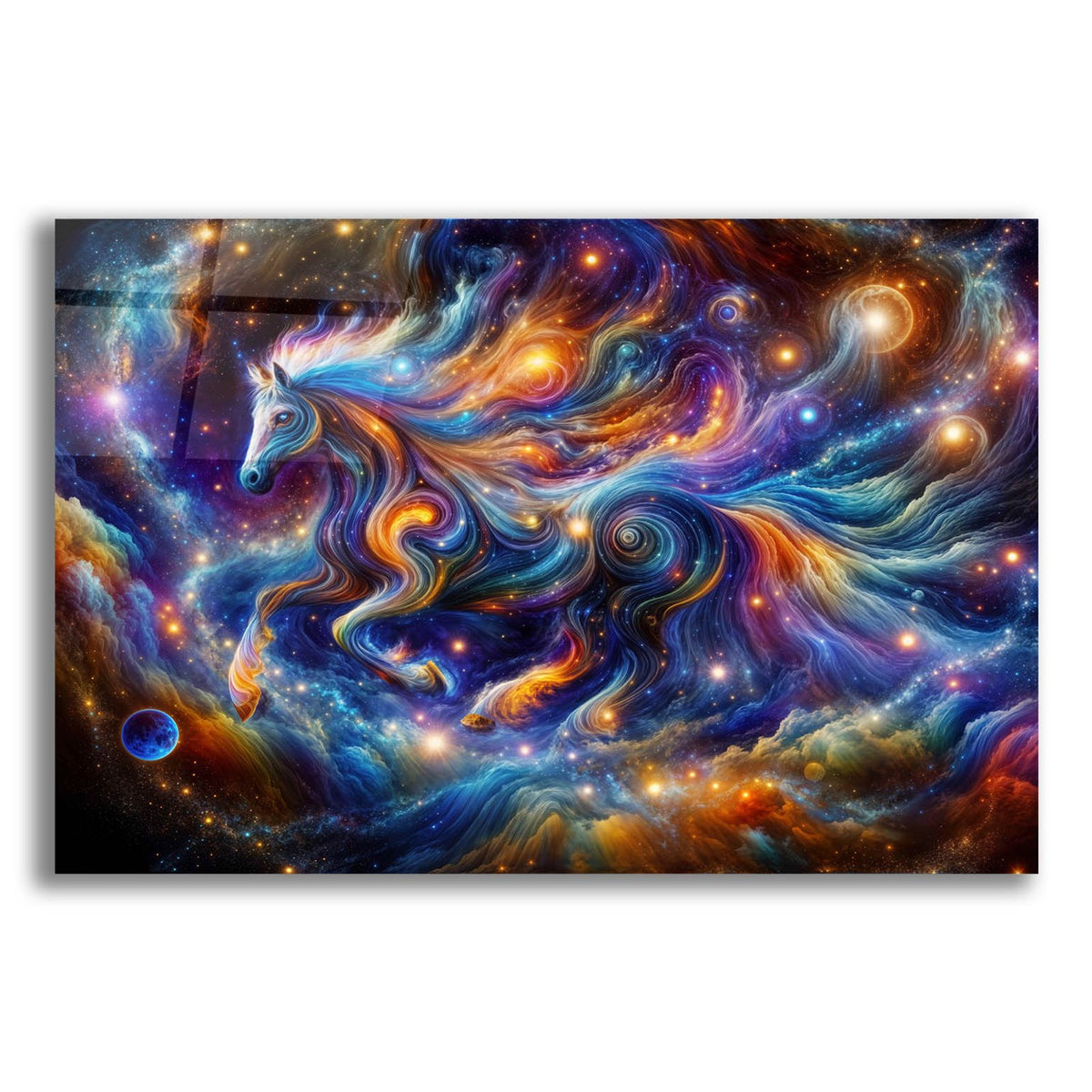 Cosmic Horse 3 by Rey Klimt acrylic glass wall art
