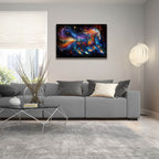 Cosmic Horse 4 by Rey Klimt - 36x24 acrylic wall art in a room