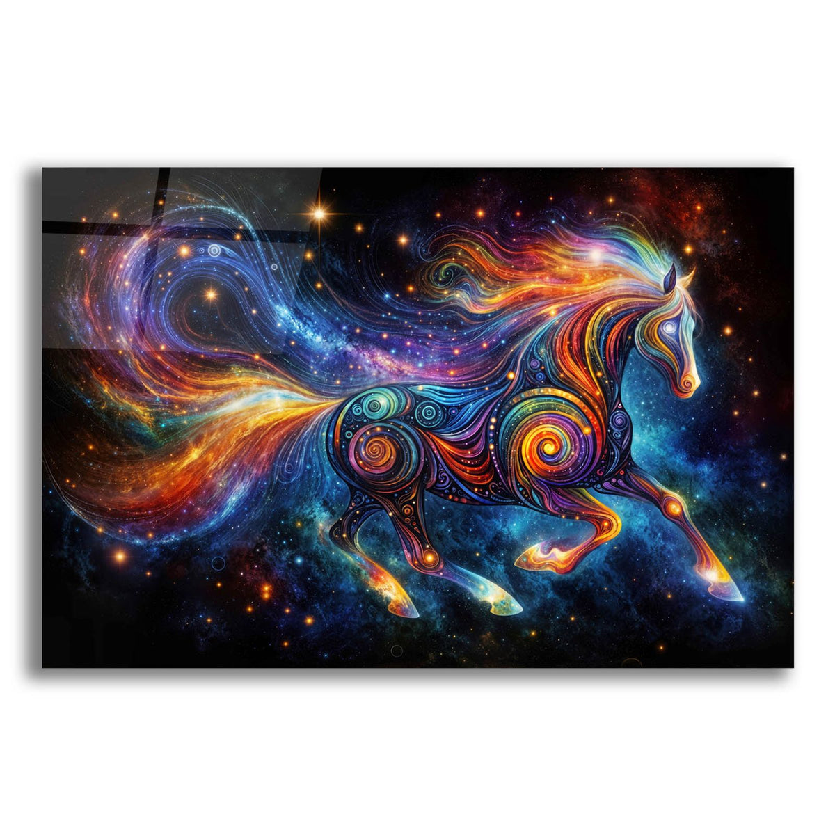 Cosmic Horse 4 by Rey Klimt acrylic glass wall art