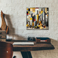 Cubist Still Life by Rey Klimt - 12x12 acrylic wall art in a room
