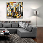 Cubist Still Life by Rey Klimt - 36x36 acrylic wall art in a room