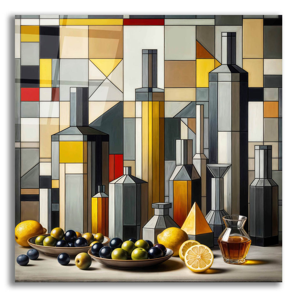 Cubist Still Life by Rey Klimt acrylic glass wall art