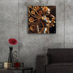 Cyber Girl Bloom by Rey Klimt - 24x24 acrylic wall art in a room