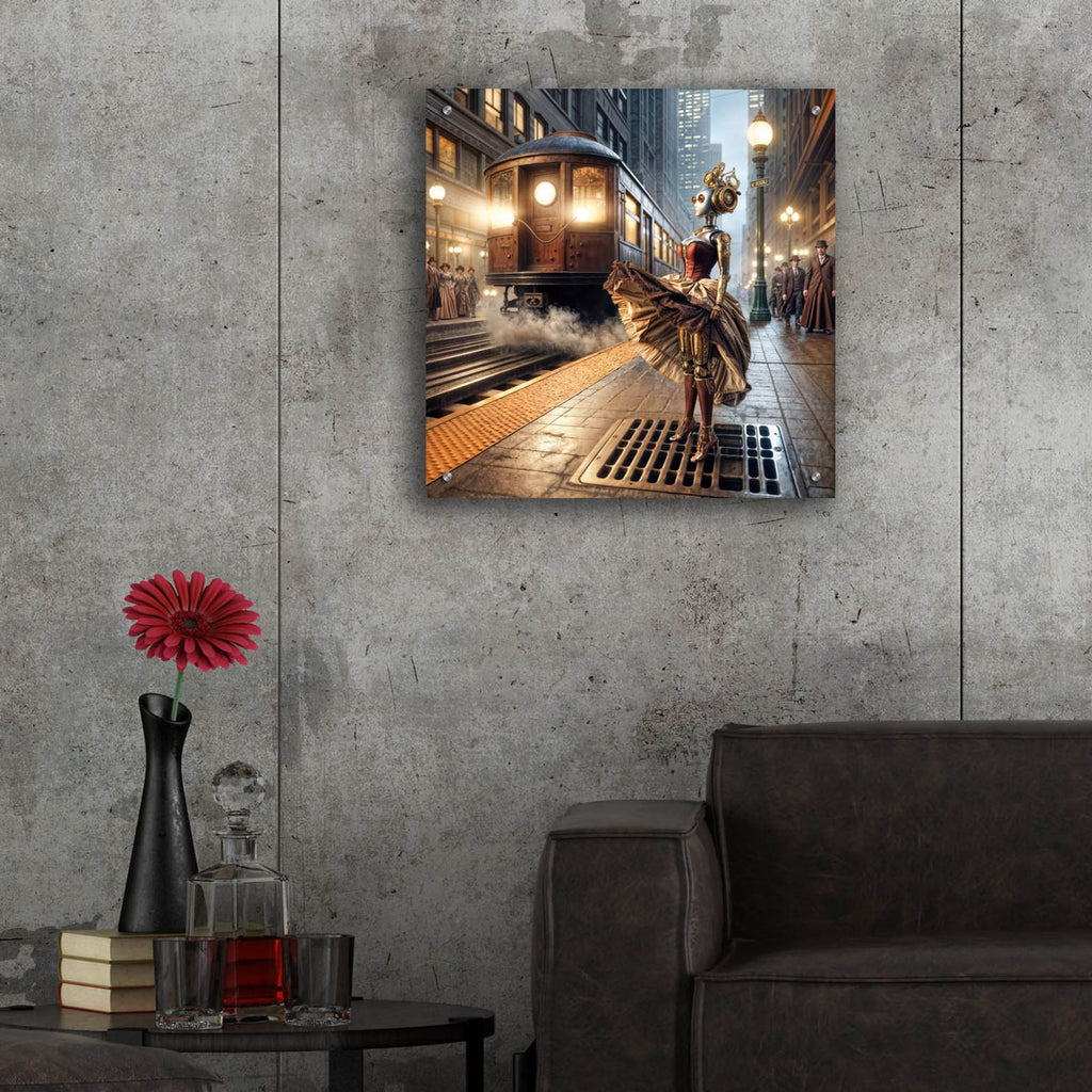 Cyber Marilyn by Rey Klimt - 24x24 acrylic wall art in a room