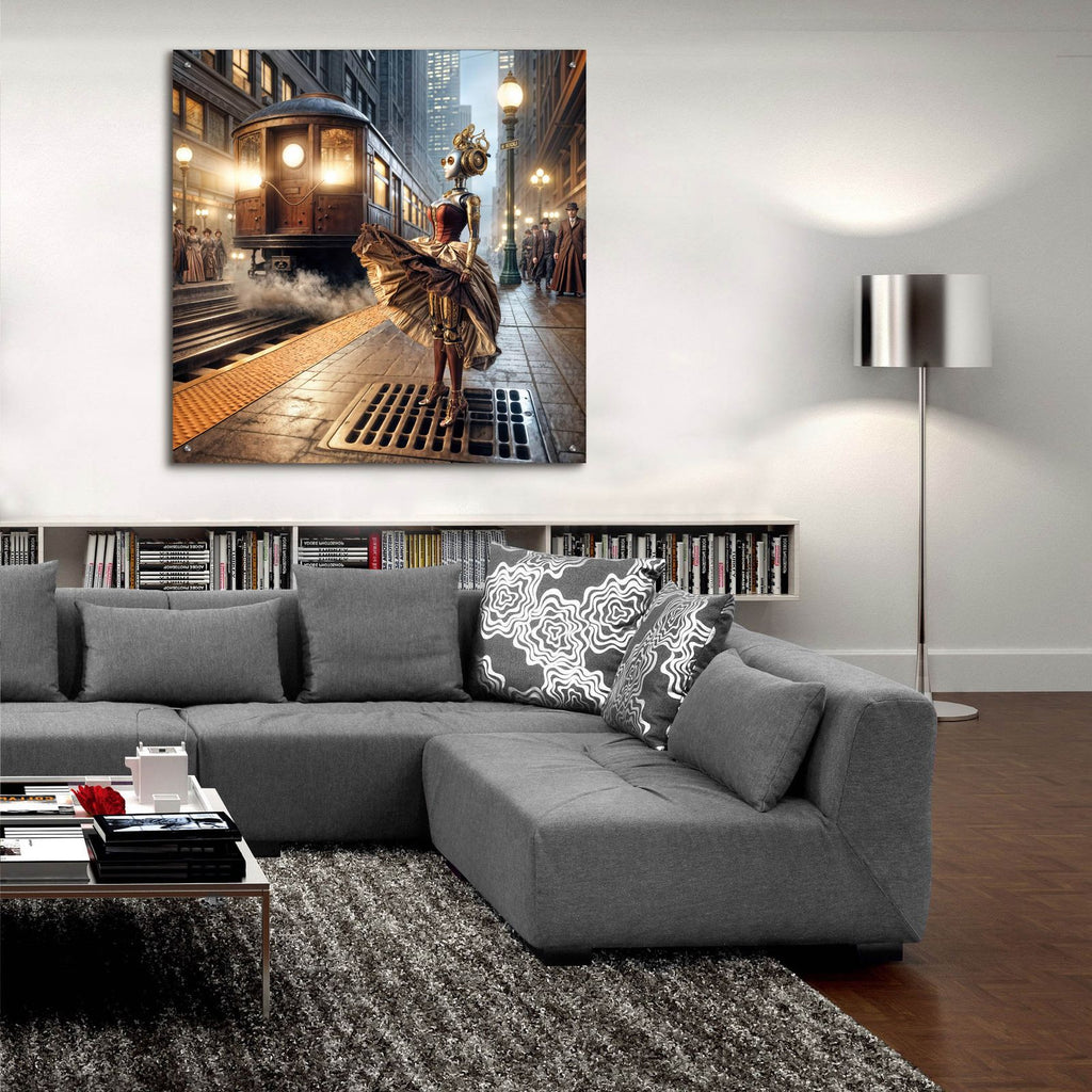 Cyber Marilyn by Rey Klimt - 36x36 acrylic wall art in a room