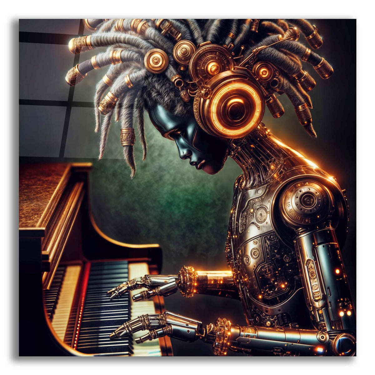 Cyber Music by Rey Klimt acrylic glass wall art