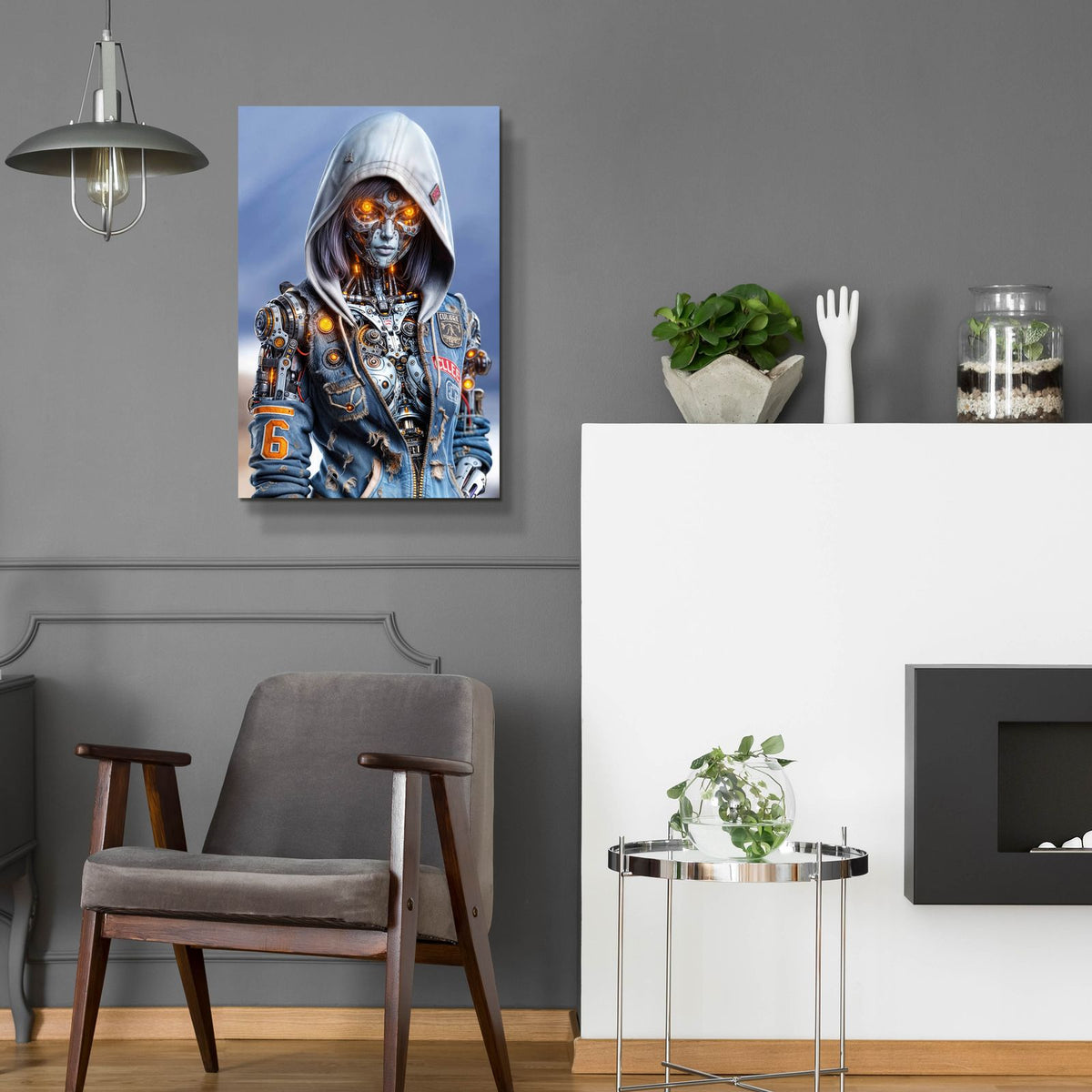 Cyber Student 3 by Rey Klimt - 16x24 acrylic wall art in a room