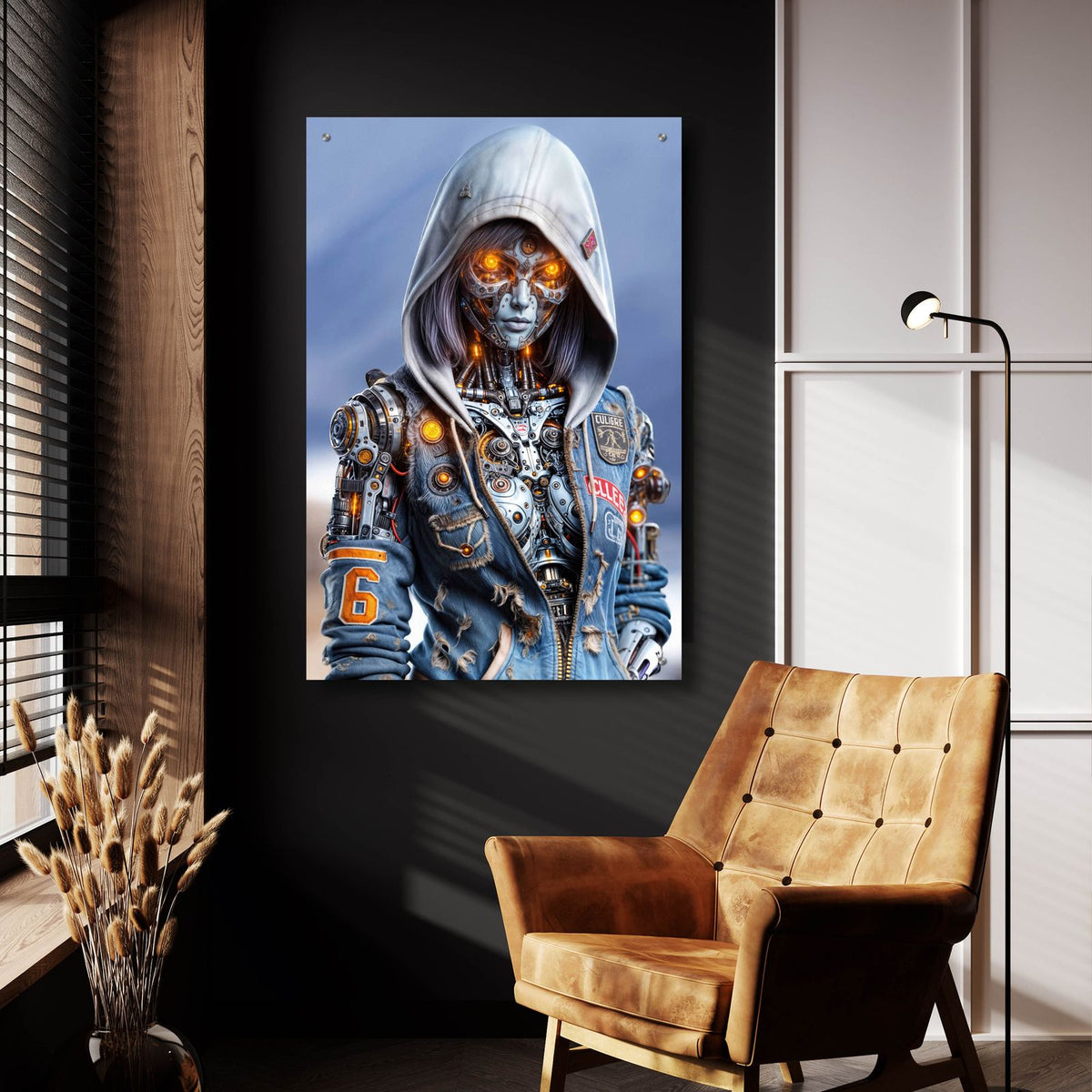 Cyber Student 3 by Rey Klimt - 24x36 acrylic wall art in a room