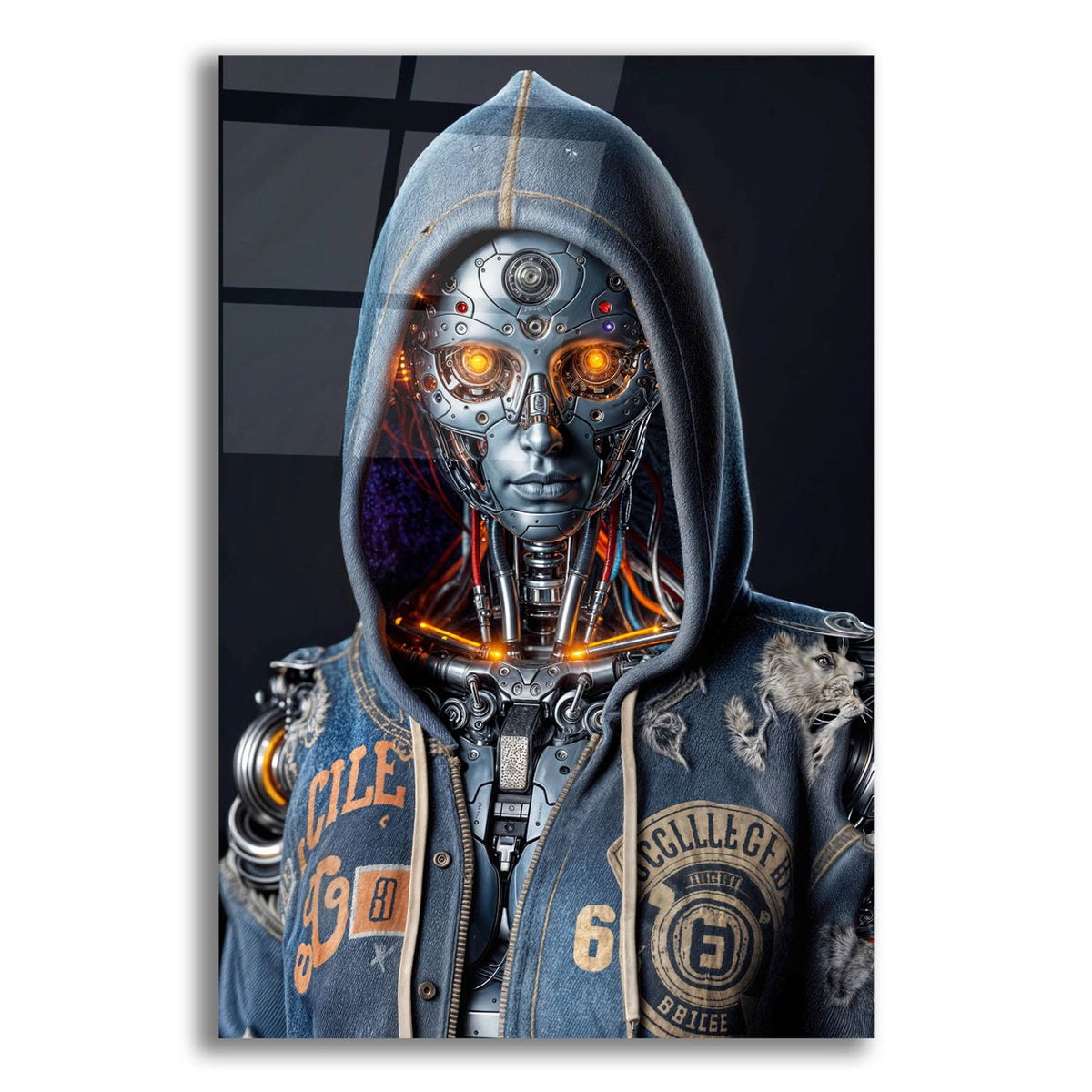 Cyber Student 4 by Rey Klimt acrylic glass wall art