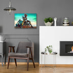 Cyberpunk Driver 3 by Rey Klimt - 24x16 acrylic wall art in a room