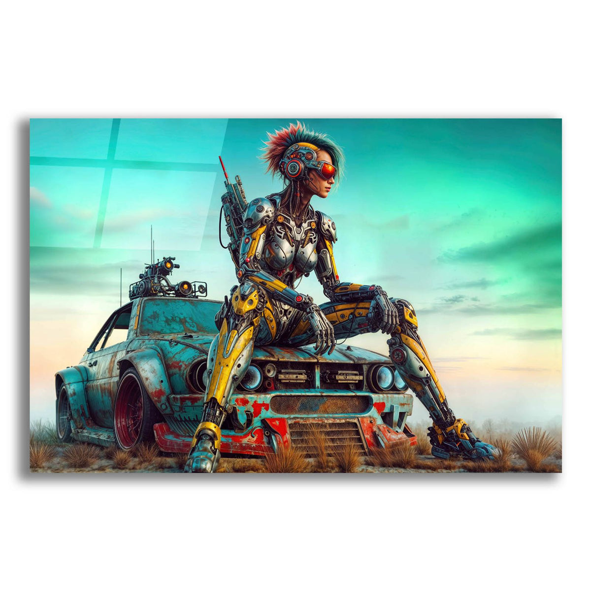 Cyberpunk Driver 3 by Rey Klimt acrylic glass wall art