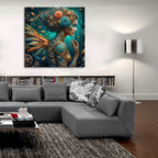 Cyberpunk Fall by Rey Klimt - 36x36 acrylic wall art in a room
