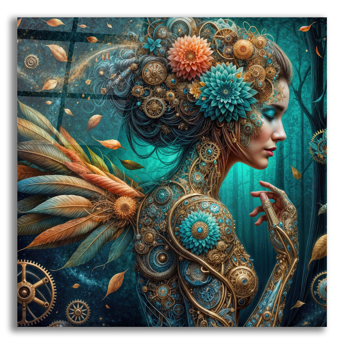 Cyberpunk Fall by Rey Klimt acrylic glass wall art